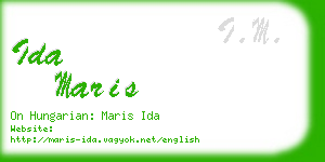 ida maris business card